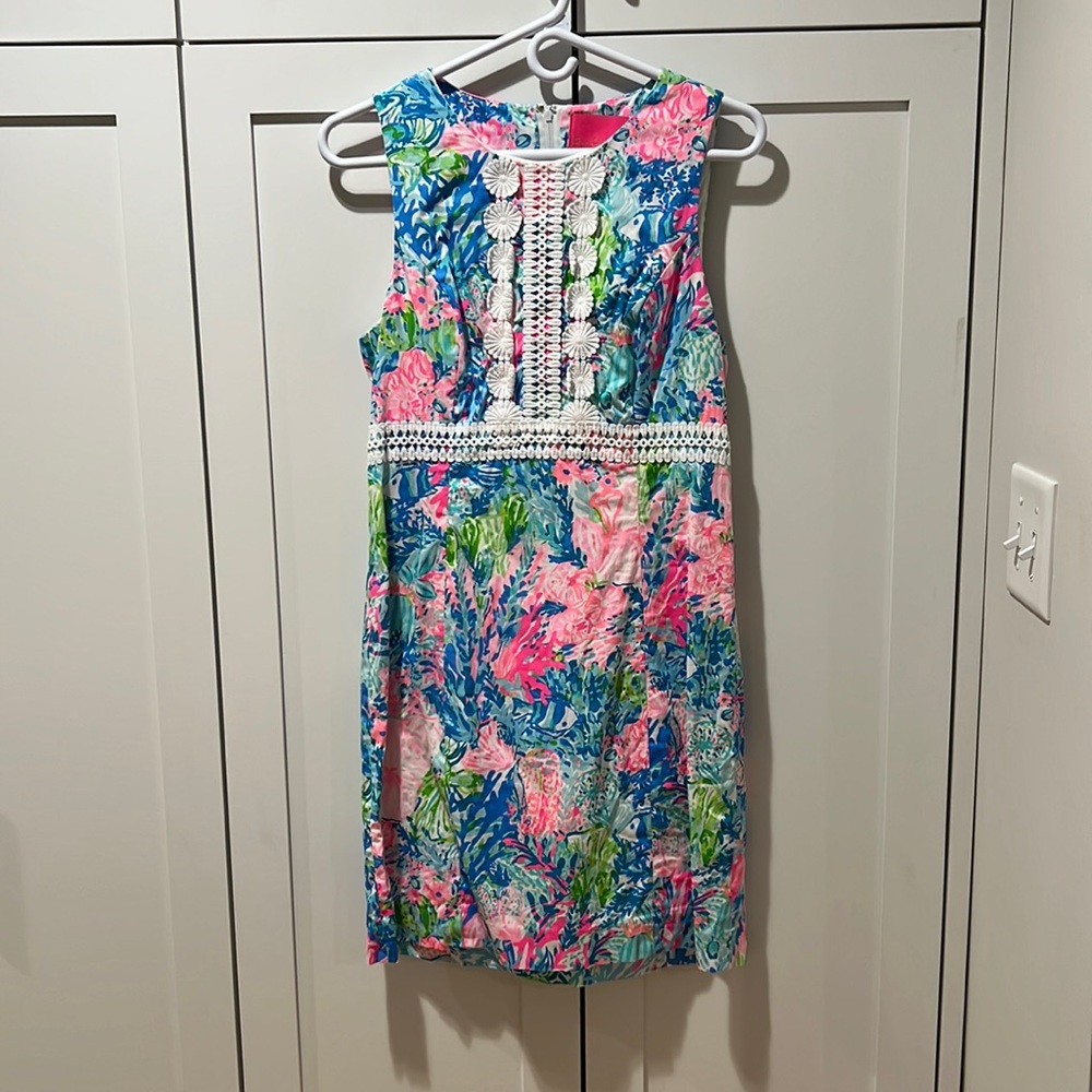 Lilly Pulitzer shift dress, worn once! Size 8
